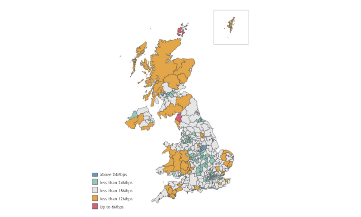 The Fastest And Slowest Internet Connection Speeds In The UK